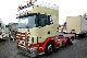 2001 Scania  164L 480 V8 6x2 Topline JumboLift / steering Semi-trailer truck Volume trailer photo 1