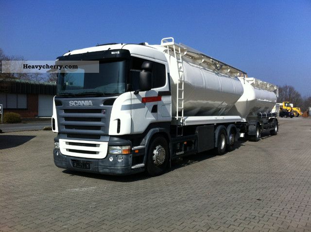 2007 Scania  R 480 6x2 Euro 4 with 2 silo ACFE anhanger Truck over 7.5t Food Carrier photo