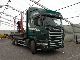 2007 Scania  R 420 LB with 10 000 SH Penz Heckkran Truck over 7.5t Timber carrier photo 1