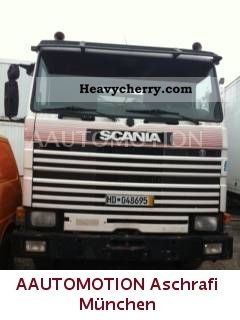 1985 Scania  RH 112 6X4 three-way tippers € 8,400 * net * Truck over 7.5t Grain Truck photo