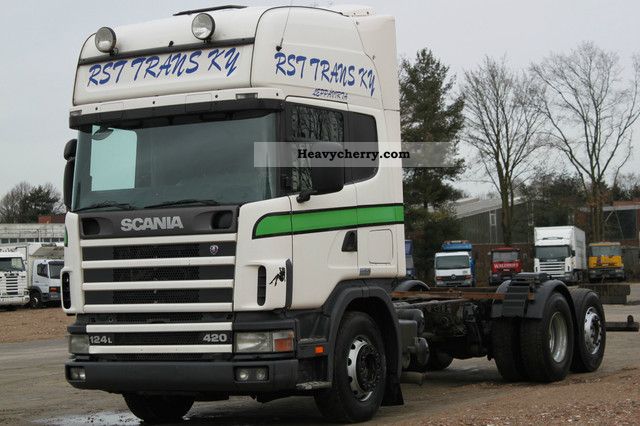 1999 Scania  R 124 - 420, .. air retarder. 6X2. Truck over 7.5t Chassis photo