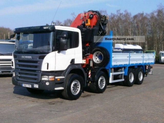 2007 Scania  P380 8x4 Euro 4 Fassi F700B/800BXP.28 Truck over 7.5t Truck-mounted crane photo