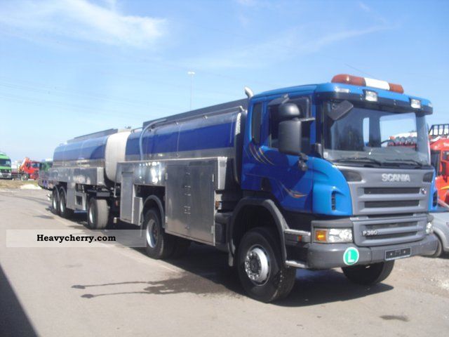 2006 Scania  CB P 380 4x4 Milchsammelzug with 3-axle trailer Truck over 7.5t Food Carrier photo