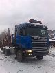 2002 Scania  164L V8 Truck over 7.5t Timber carrier photo 2