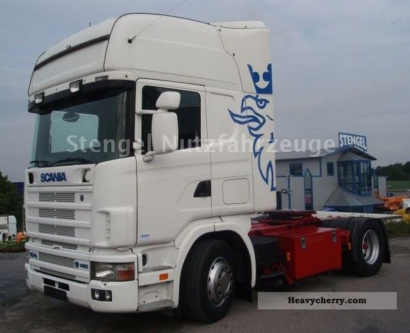 2003 Scania  164 L 480 V8 Topline box / retarder Semi-trailer truck Standard tractor/trailer unit photo