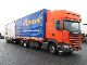 2003 Scania  R124.420 6X2 MANUEL RETARDER 125 M3 EURO 3 Truck over 7.5t Stake body and tarpaulin photo 1