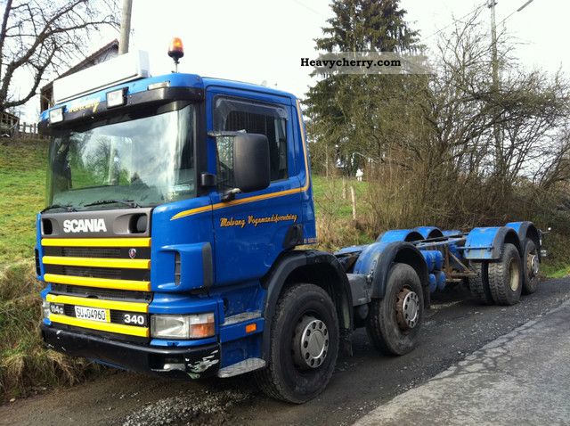 2000 Scania  P 114-340/8x2-6/Retarder/Schaltung/Top to Truck over 7.5t Chassis photo