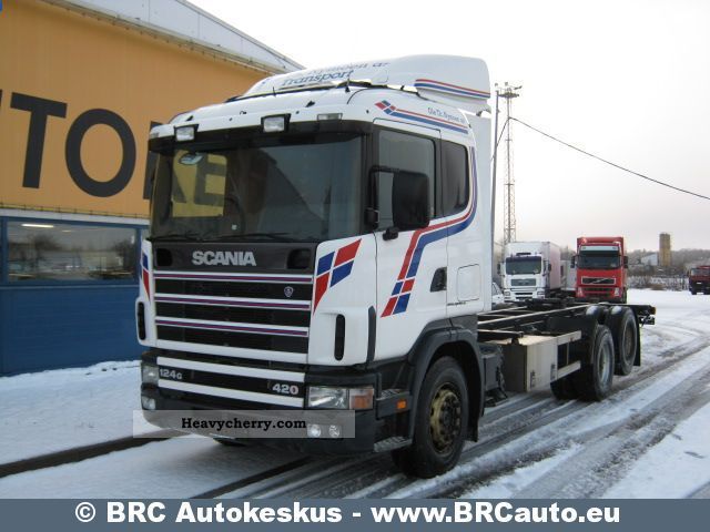 2003 Scania  R 124 6x2NB420 Truck over 7.5t Stake body photo