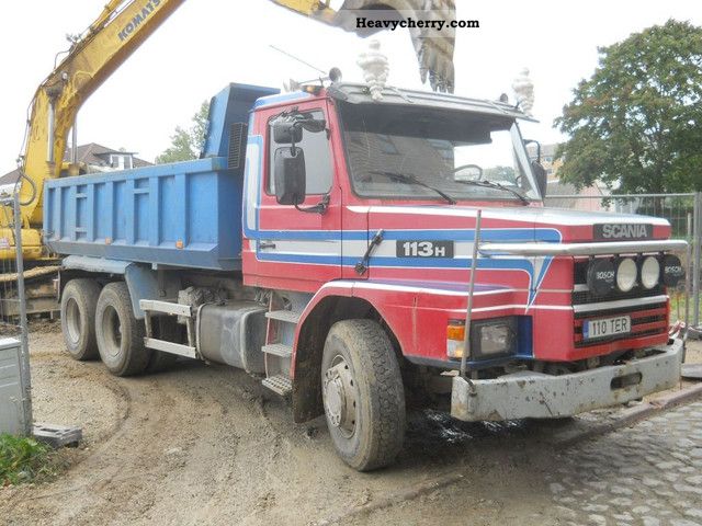 1990 Scania  T113 6x2 tipper (steel suspension) Truck over 7.5t Tipper photo