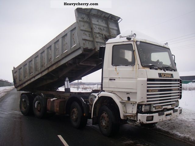 1994 Scania  143/420 8x4 dump truck RETARDER Truck over 7.5t Mining truck photo