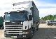 1997 Scania  114L Truck over 7.5t Stake body and tarpaulin photo 1