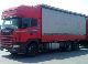 2000 Scania  144 Truck over 7.5t Stake body and tarpaulin photo 2