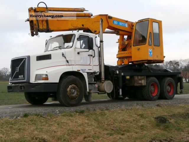 1995 Volvo  N10 80 000 6x4 crane EFFER Truck over 7.5t Truck-mounted crane photo