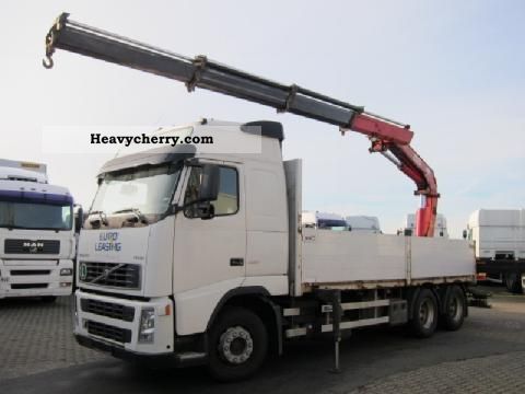 2005 Volvo  FH 12 420 6x2 HMF crane Truck over 7.5t Stake body photo
