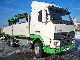 2001 Volvo  FH12-380 6x4 flatbed crane building EUR3 Effer210 Truck over 7.5t Stake body photo 1