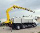 1995 Volvo  FH12 420 / 6X2 / Flatbed crane EFFER 150 4S Truck over 7.5t Stake body photo 4