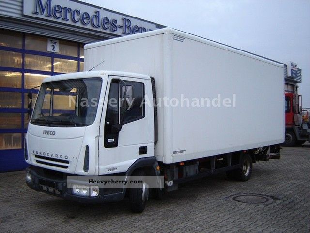 2004 Iveco  75E15 box with tail lift Truck over 7.5t Box photo