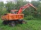2011 Atlas  1604 excavator with wood / scrap grapple Construction machine Mobile digger photo 6
