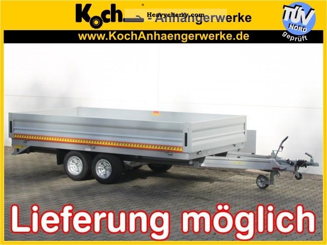 2011 Fitzel  Full aluminum platform trailer 172x321 2.7 t RESTPOSTEN Trailer Stake body photo