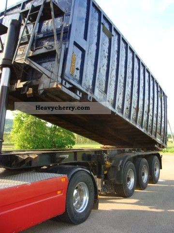 1993 Meusburger  20-24 foot tilt chassis Semi-trailer Swap chassis photo