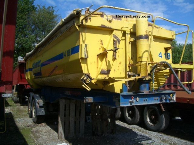 1999 Carnehl  2-axle dump body steel / steel Semi-trailer Tipper photo