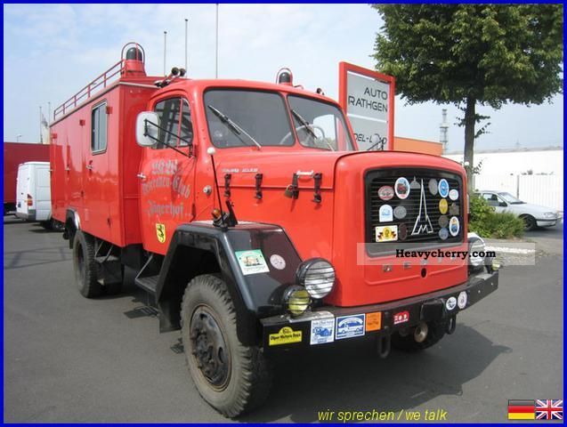1968 Other  Magirus Deutz 125 D 10 A fire engine LF 16 Van or truck up to 7.5t Box-type delivery van - high and long photo