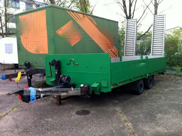 1987 Other  TA BERGER FFM 7.5 TWIN TYRE / WINCH Trailer Low loader photo