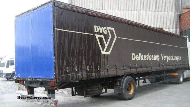 1991 Other  Boecker 1 axis Tautliner 13.60 mtr, ABS Semi-trailer Stake body and tarpaulin photo