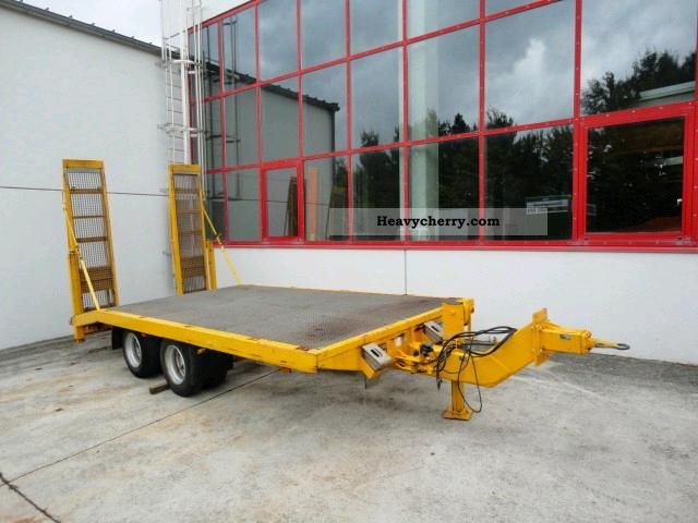 2007 Other  13.8 t Tandemtieflader Trailer Low loader photo