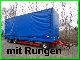 Other  3-axle trailer with tarpaulin Jumbo stanchions 2007 Platform photo
