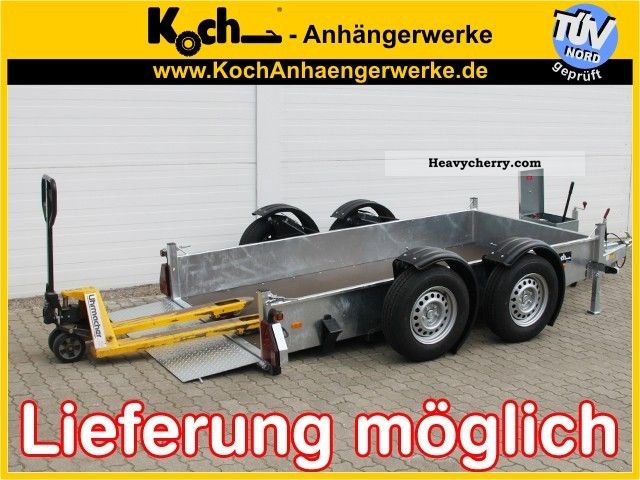 2011 Other  OTHER GAS Absenkanhänger 150x306cm 3.0 t Trailer Low loader photo