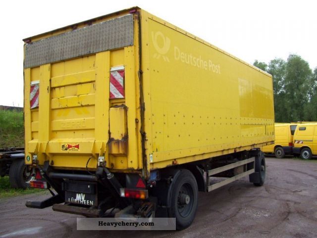 1998 Other  Count / Lübtheen P-A ABS 11/72L LBW LADEBORDWAND 30 Trailer Box photo