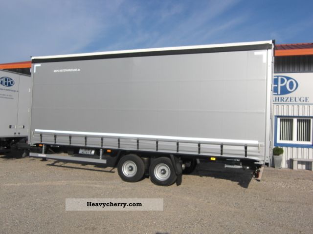 2011 Other  By loader tandem curtain + + for 357, - per month Trailer Stake body and tarpaulin photo