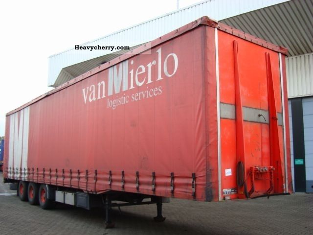 1994 Other  Schrier SCHUIFZEIL / VAST DAK 3-AS Semi-trailer Stake body and tarpaulin photo