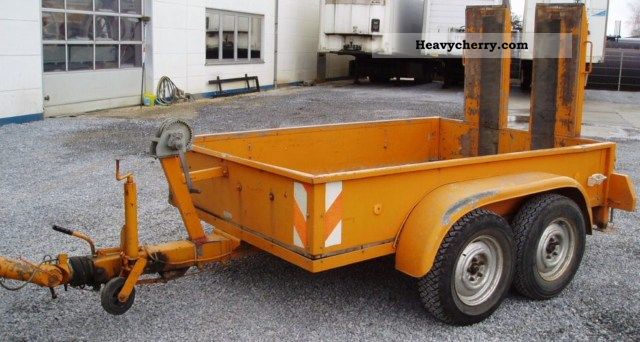 1985 Other  Tandem trailer ramps ball Trailer Low loader photo