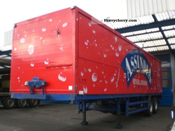 1993 Other  Blumhardt 2-axle trailer swing wall Semi-trailer Beverages photo