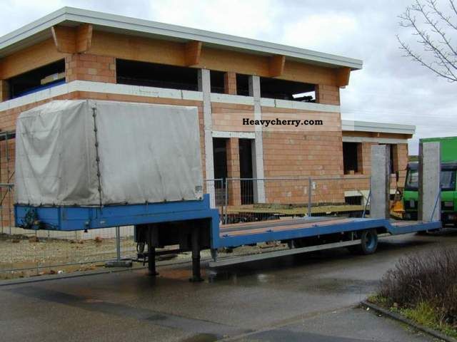 1991 Other  Lischka \u0026 Mueller low-loading 15 tons hydraulic winch Semi-trailer Low loader photo