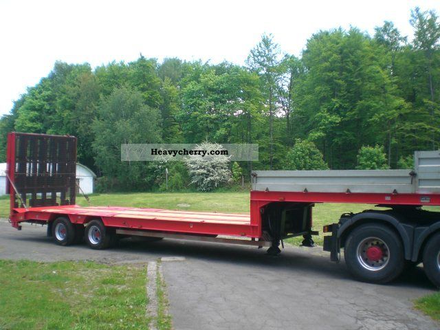 2002 Hoffmann  LSTU 35.0 / 2, Steer, Staplertr. suitable Semi-trailer Low loader photo