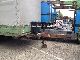 1996 Hoffmann  Tandem 10.5 t total weight Trailer Stake body and tarpaulin photo 2