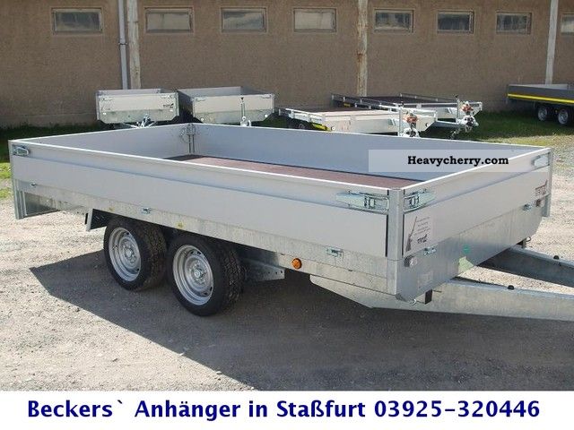2012 Henra  2-ton flatbed box measures 3.51 x 1.85 Trailer Trailer photo