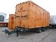 Gergen-Jung  Rolo 18T tandem Abrollanhänger + 2 containers 2003 Roll-off trailer photo