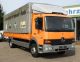 Mercedes-Benz  Atego 1217 flatbed tarp liftgate 2000 Stake body and tarpaulin photo