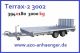Hulco  Terrax-2 3000 kg 394 x 180 x 27 / Minibaggertran 2012 Long material transporter photo