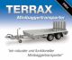 2012 Hulco  Terrax-2 3000 kg 394 x 180 x 27 / Minibaggertran Trailer Long material transporter photo 3