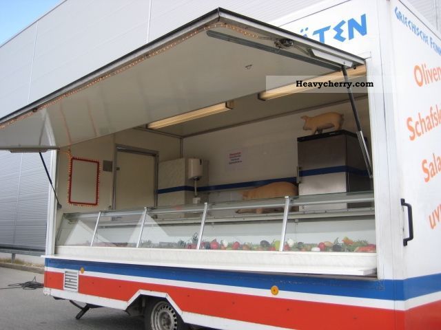 1999 Hoffmann  Refrigerated deli counter snack Greek specialty Trailer Traffic construction photo