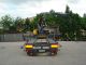 1997 Meusburger  Sanh platform with a mobile crane Kennis Semi-trailer Platform photo 2