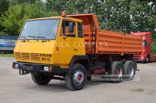 1987 Steyr  6x4 3 way tipper / full leaf springs! Truck over 7.5t Three-sided Tipper photo