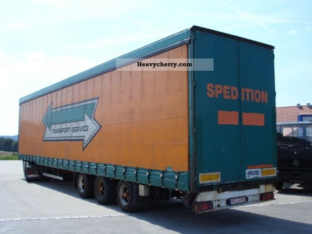 2002 Kotschenreuther  SPM 324 tarp * Edscha * Elevator * TUV * Semi-trailer Stake body and tarpaulin photo
