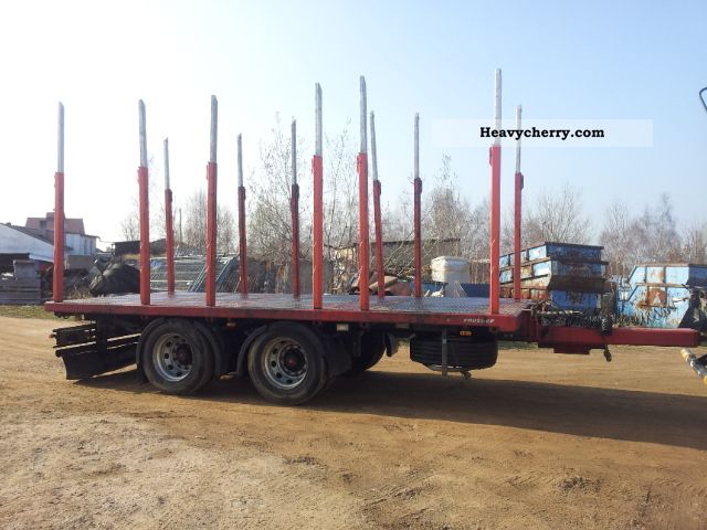2009 Kotschenreuther  THP 218 short wooden stakes transports 12 Exte Trailer Timber carrier photo