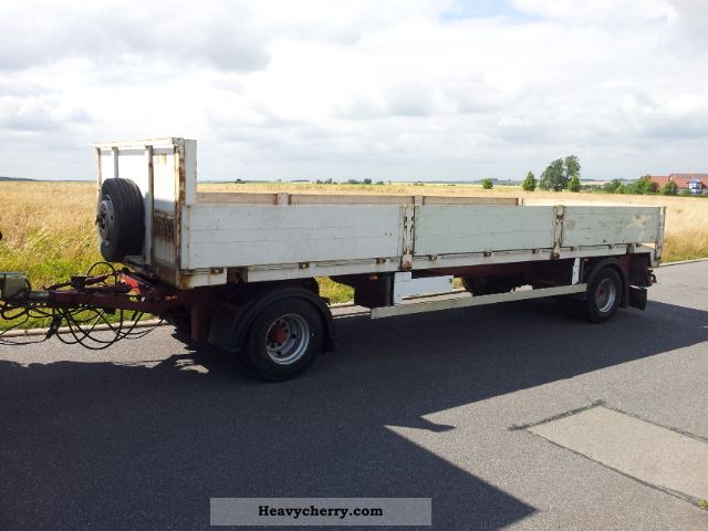 2002 Kotschenreuther  APO 218 3 m BAU Container Transport Construction Trailer Stake body photo